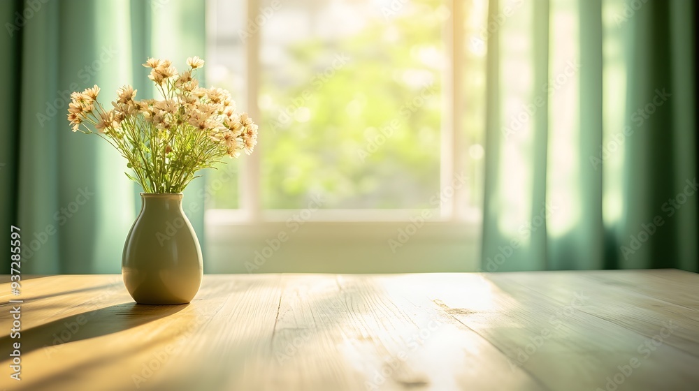 Peaceful Floral Arrangement in Cozy Domestic Setting with Natural Lighting Peaceful Floral Arrangement in Cozy Domestic Setting with Natural Lighting