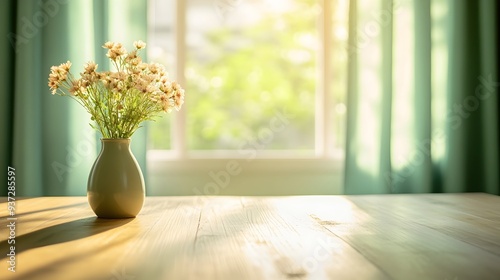 Wallpaper Mural Peaceful Floral Arrangement in Cozy Domestic Setting with Natural Lighting Torontodigital.ca