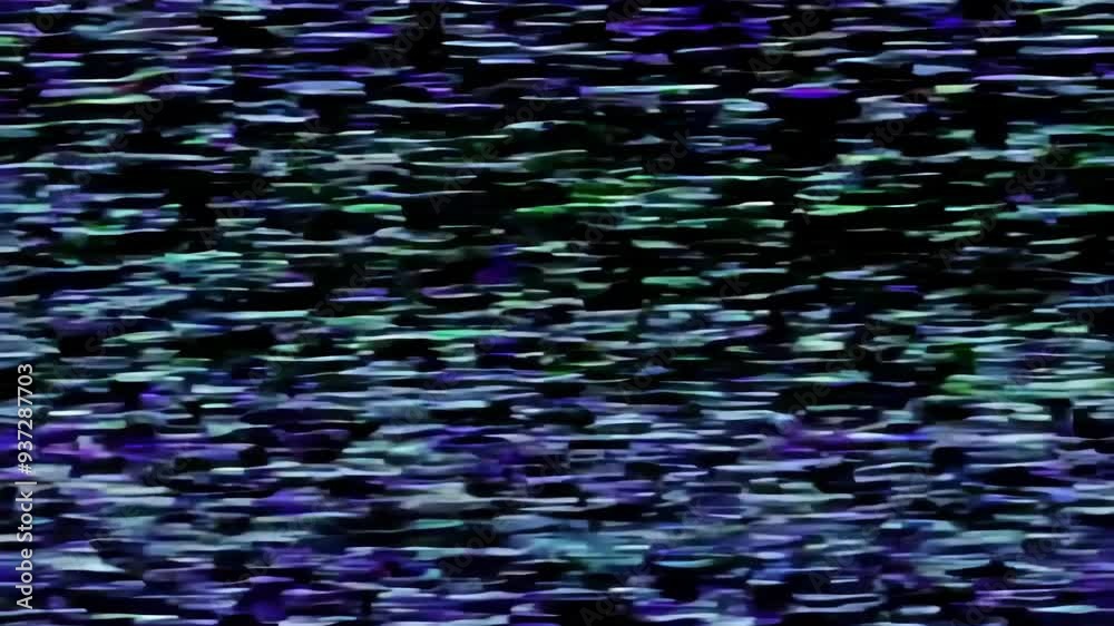 Glitches and static noise in video signal due to defects and interference