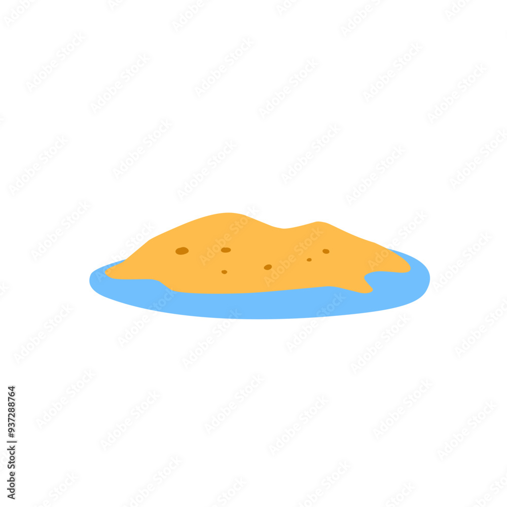 illustration of sand island