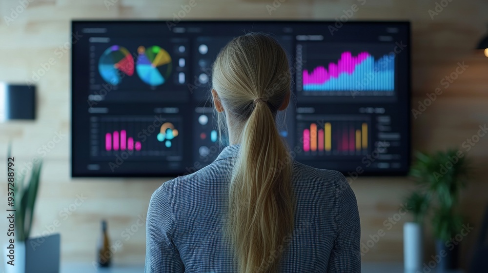 Business Woman Charts. Business Woman Charts.