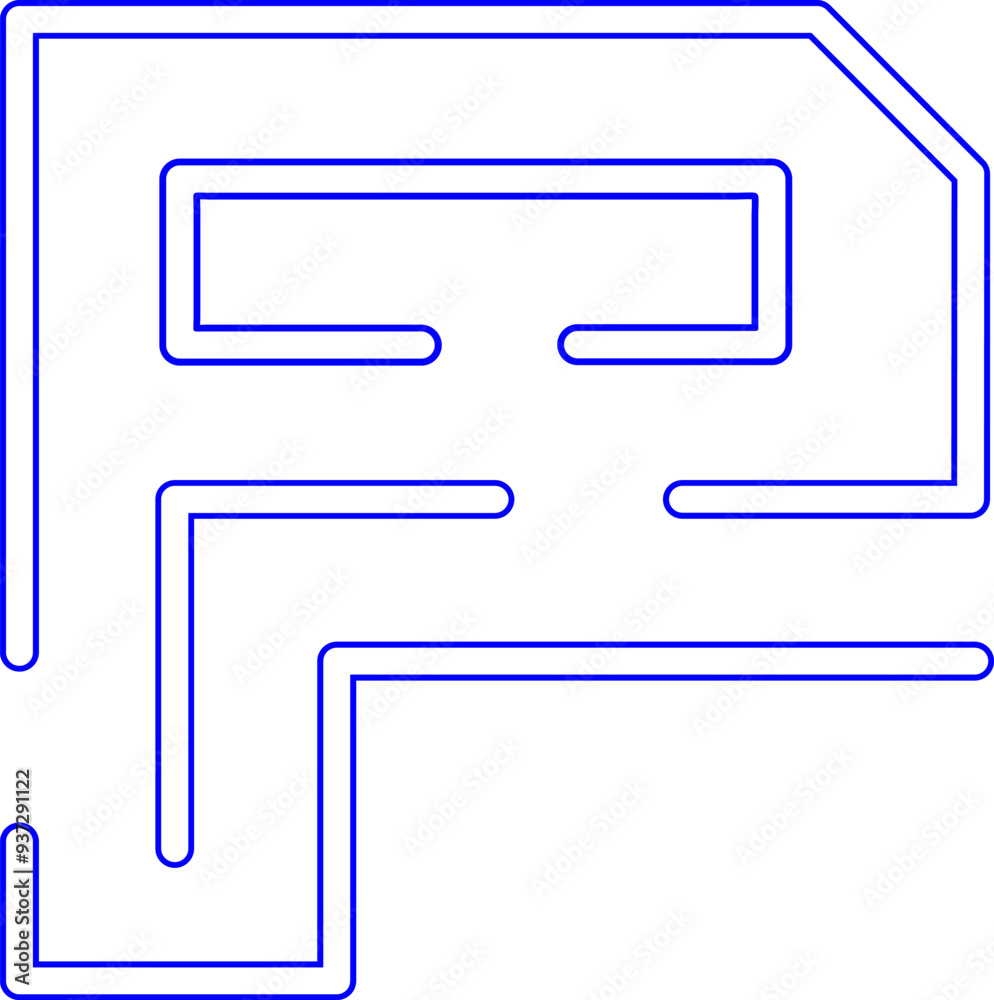 Maze Labyrinth Letter Alphabet Vector Eleemnt Maze Labyrinth Letter Alphabet Vector Eleemnt