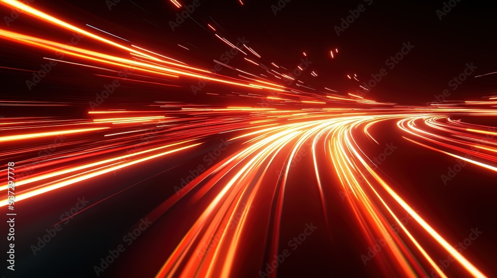Red Speed Lines Abstract: A mesmerizing abstract background of red and orange streaks of light, captured in long exposure, evoke a sense of motion, speed, and energy. Red Speed Lines Abstract: A mesmerizing abstract background of red and orange streaks of light, captured in long exposure, evoke a sense of motion, speed, and energy.