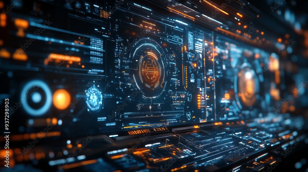 Futuristic Interface. Futuristic Interface.