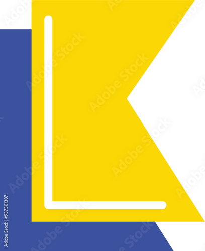Bild auf Leinwand Pacman Letter Alphabet Vector Element