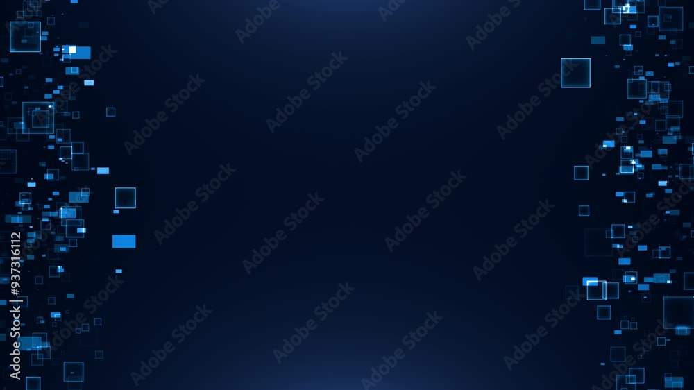 Technology tunnel digital business corporate abstract particles hex presentation broadcast background loop