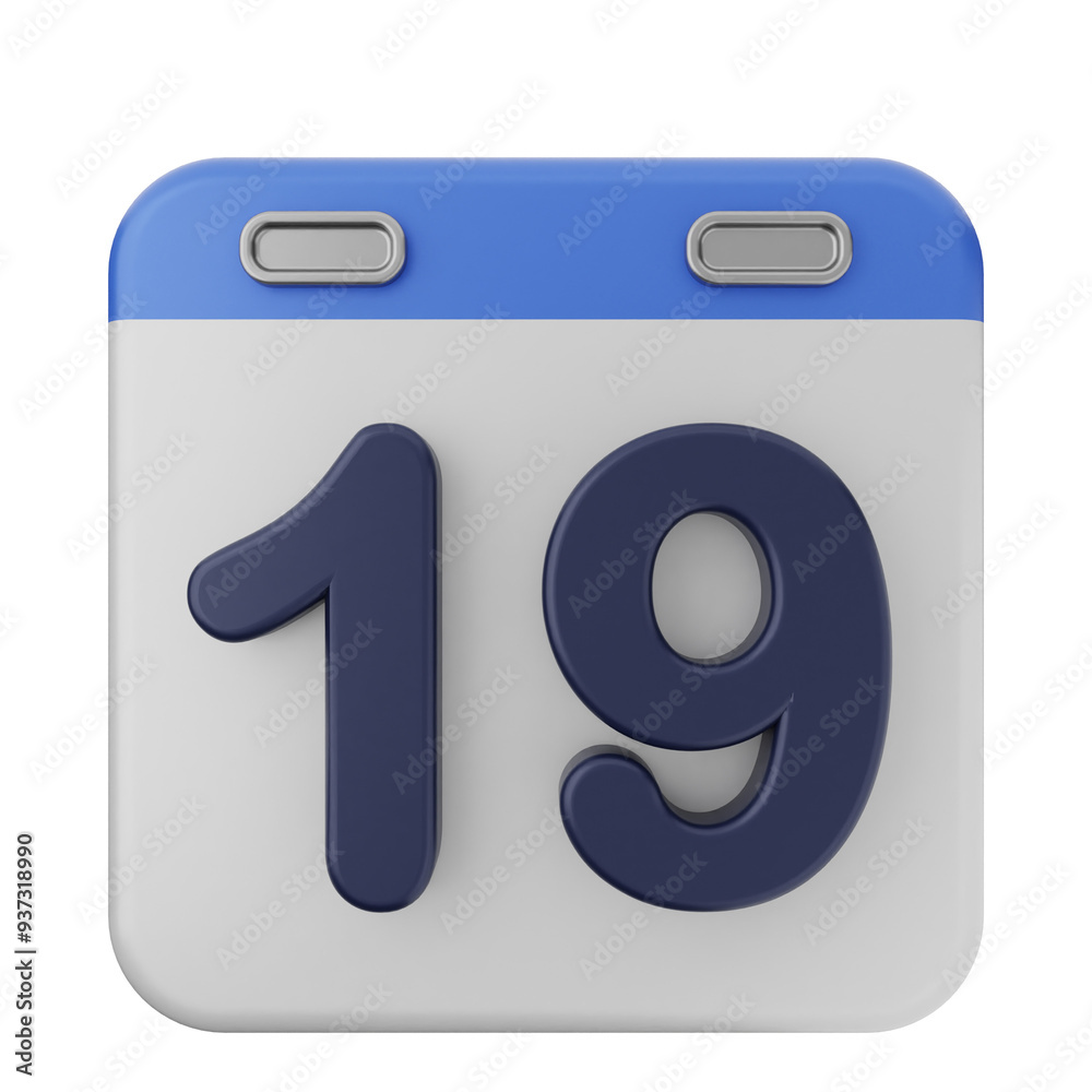 3d calendar icon