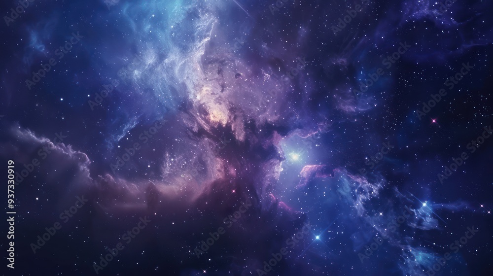 A Cosmic Nebula with Stars and Dust Clouds A Cosmic Nebula with Stars and Dust Clouds