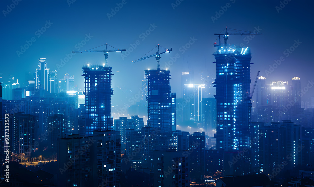 Obraz premium engineering and construction concept.