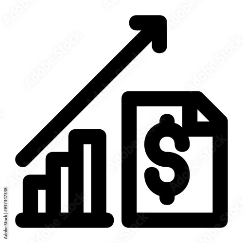 econometrics, economy, statistics, metric, data science, data visualization outline icon