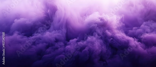 Mystical purple clouds fill the sky, creating a serene and captivating atmosphere, perfect for backgrounds and artworks.