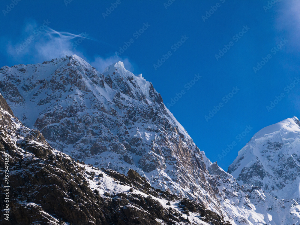 Aerial view of Ultar Peak, Himalayas, Hunza Valley, Pakistan Aerial view of Ultar Peak, Himalayas, Hunza Valley, Pakistan