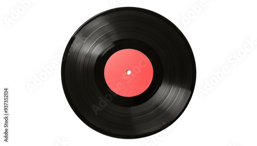 vinyl record isolated on white