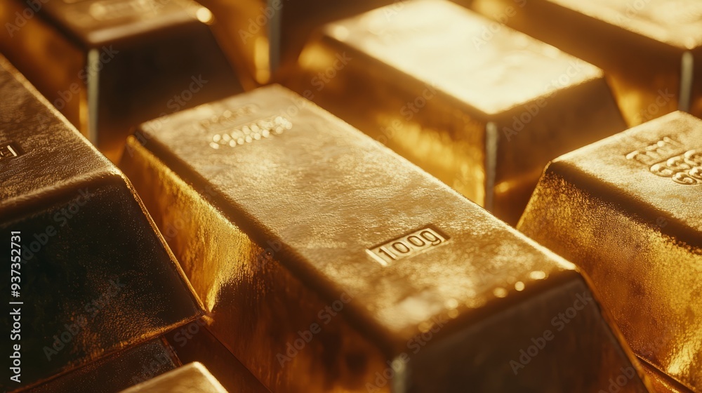 gold bars close up gold bars close up