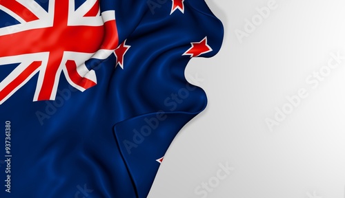 Bild auf Leinwand New Zealand flag background 3d image