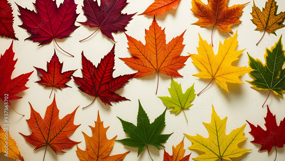 A beautifully lit set of varied autum ai generative A beautifully lit set of varied autum ai generative