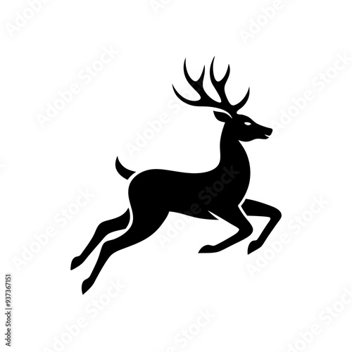 deer silhouette vector