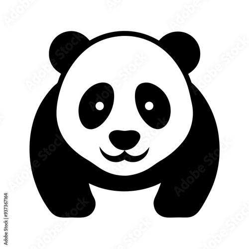 panda with a smile
