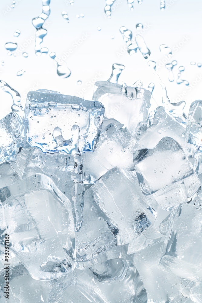 Close-up of ice cubes Close-up of ice cubes