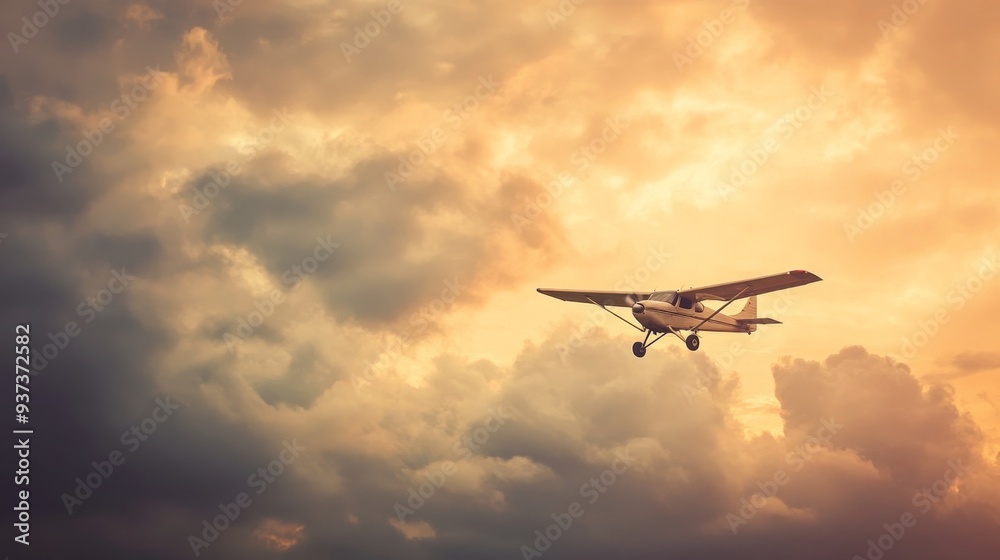 Small aircraft in the sky Small aircraft in the sky