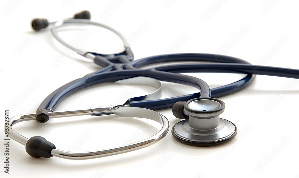 medical stethoscope isolated on white background. medical stethoscope isolated on white background.