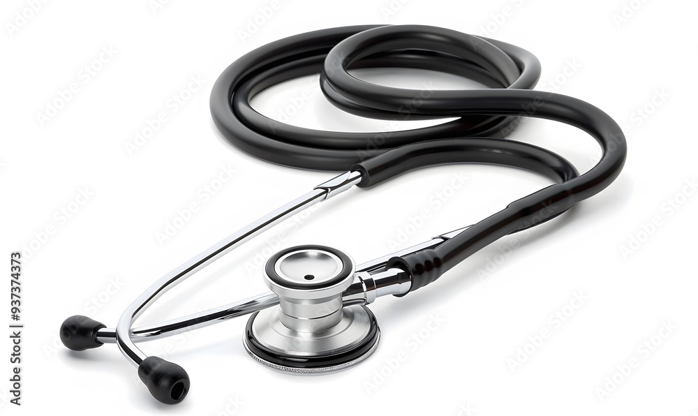 medical stethoscope isolated on white background. medical stethoscope isolated on white background.