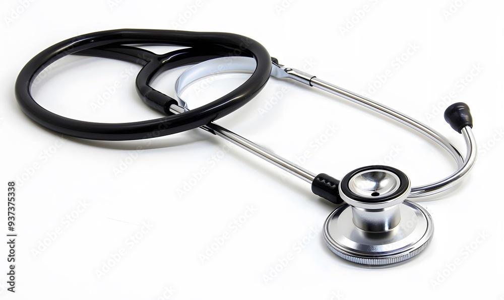 medical stethoscope isolated on white background. medical stethoscope isolated on white background.