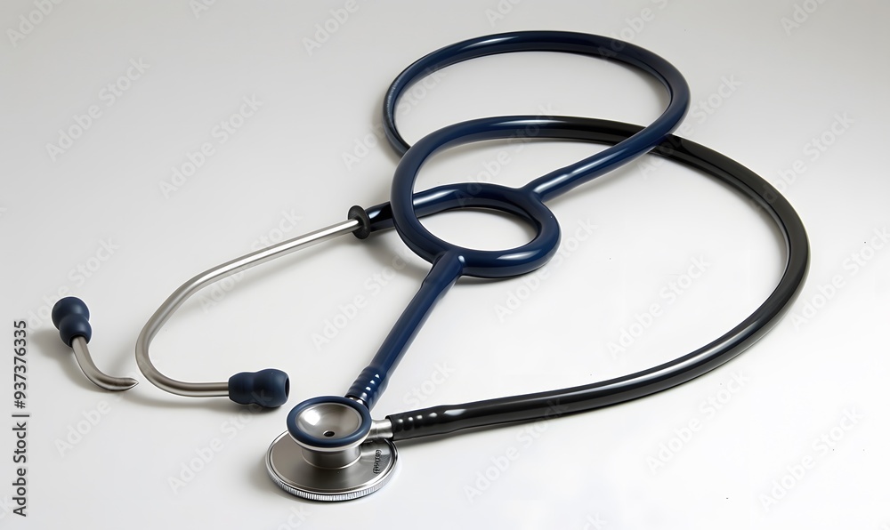 medical stethoscope isolated on white background. medical stethoscope isolated on white background.