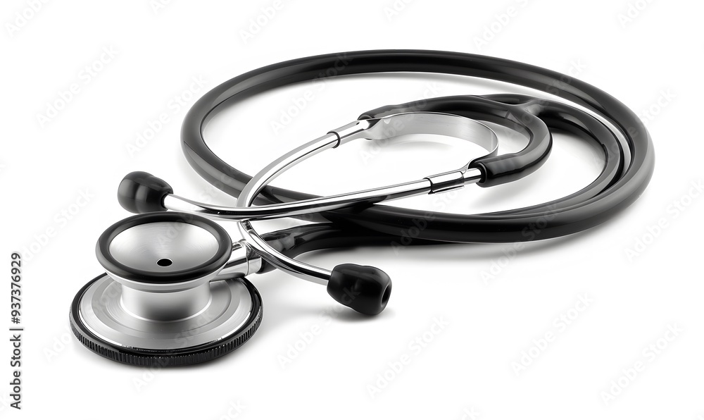 medical stethoscope isolated on white background. medical stethoscope isolated on white background.