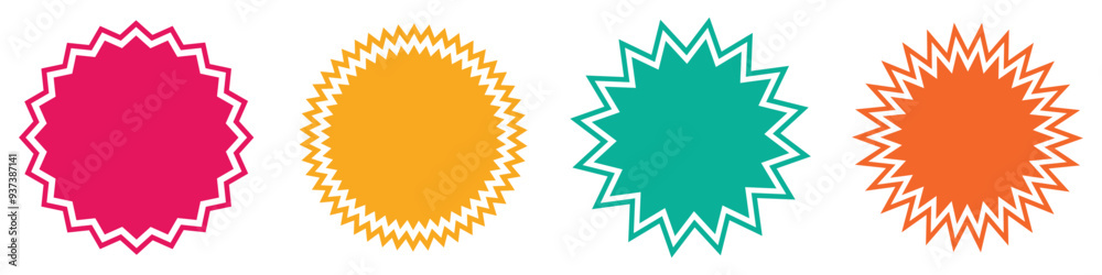 Starburst sticker set. collection of special offer sale oval and round shaped sunburst labels and badges. Starburst sticker set. collection of special offer sale oval and round shaped sunburst labels and badges.