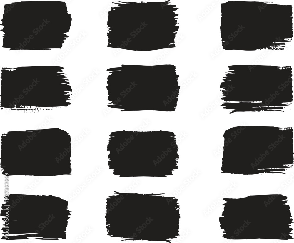 Set of grunge square template backgrounds. Vector black painted squares or rectangular shapes. Set of grunge square template backgrounds. black dirty texture. brush stroke collection. Hand drawn Set of grunge square template backgrounds. Vector black painted squares or rectangular shapes. Set of grunge square template backgrounds. black dirty texture. brush stroke collection. Hand drawn