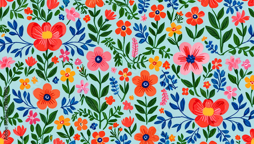 Creative hand-painted traditional Norwegian Scandinavian folk art with bright floral patterns.