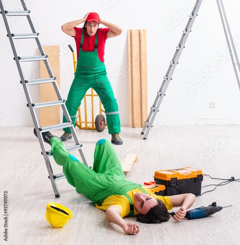 Injured worker and his workmate