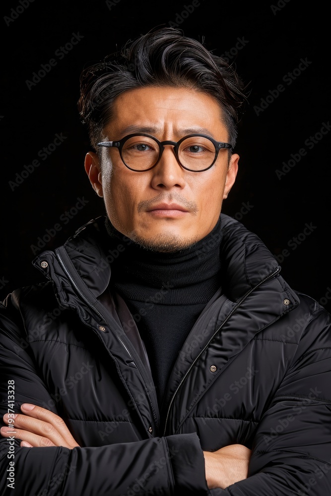 A Successful Asian Fashion Designer In A Portrait, Looking Confident A Successful Asian Fashion Designer In A Portrait, Looking Confident