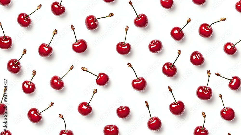A lot of cherry pattern isolated on white background photo realistic photo realistic hd 4k ultra hd. A lot of cherry pattern isolated on white background photo realistic photo realistic hd 4k ultra hd.