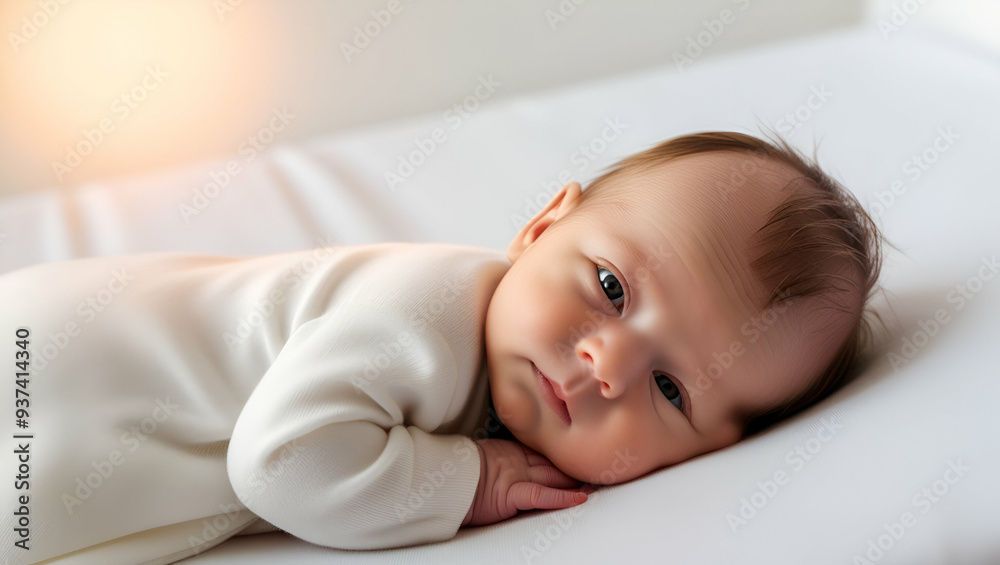 A cherubic baby boy approximately months ai generative A cherubic baby boy approximately months ai generative