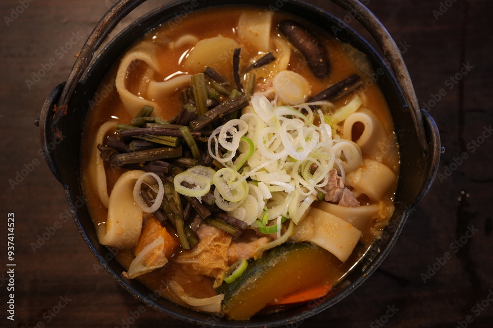 Japanese Food, Houtou or Hoto Noodle - 日本料理 山梨名物 ほうとう