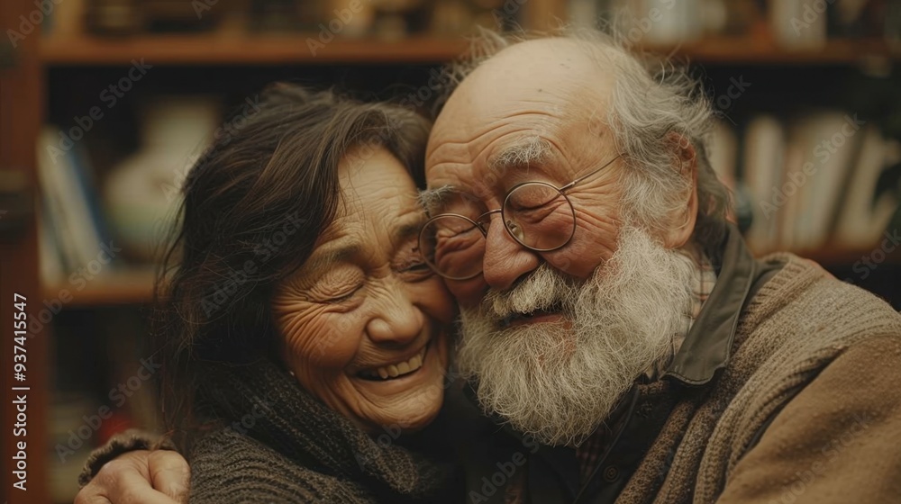 Sweet Dance: In their cozy living room, an elderly couple dances slowly, embracing each other tenderly, their content smiles reflecting the joy of their enduring love.
Sweet Dance: In their cozy living room, an elderly couple dances slowly, embracing each other tenderly, their content smiles reflecting the joy of their enduring love.