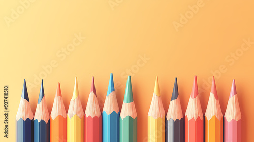 Color pencils background