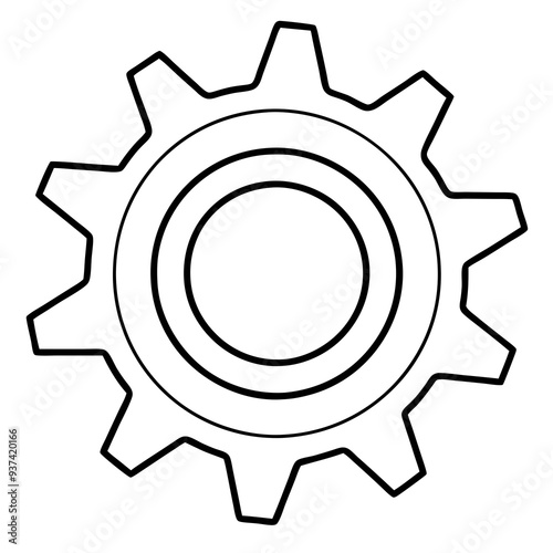 gear cog and oil vector svg outline vector svg