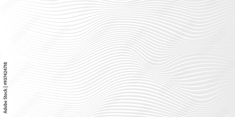 Abstract mesh gradient with white and gray curve wavy wave lines pattern textured background. Modern and minimal template with copy space. Design for cover template, poster, banner web, print ad. Abstract mesh gradient with white and gray curve wavy wave lines pattern textured background. Modern and minimal template with copy space. Design for cover template, poster, banner web, print ad.