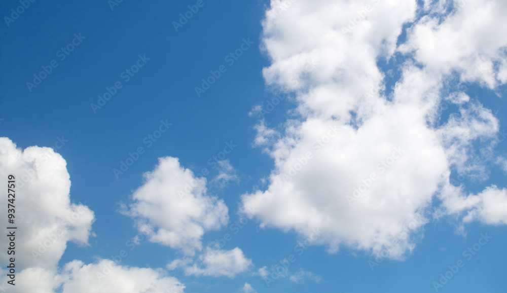 White clouds on a blue sky White clouds on a blue sky