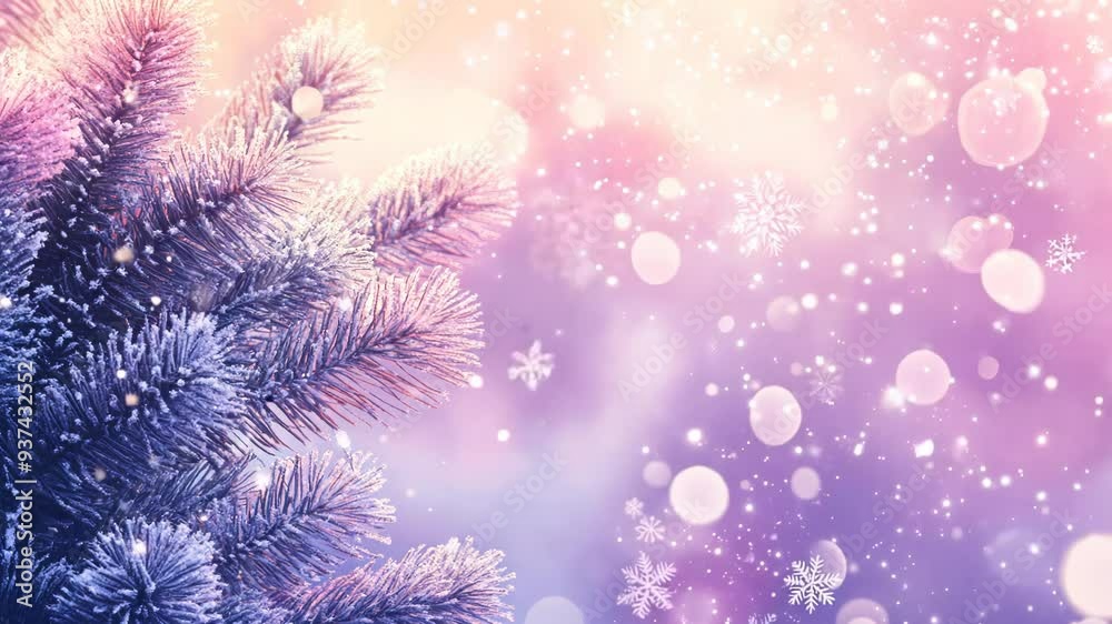 Winter Wonderland with Snowflakes Winter Wonderland with Snowflakes