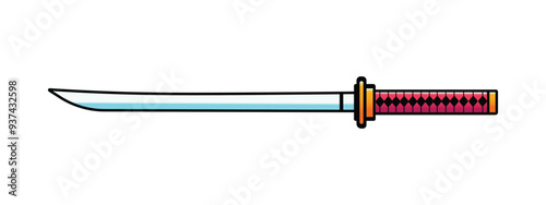 Simple Samurai Katana Vector Illustration