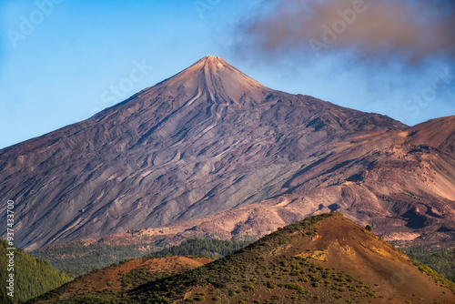 Landscape view of Mount Teide volcanic peak, Tenerife