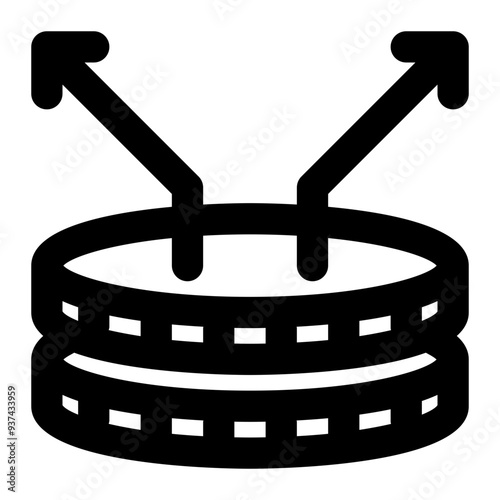 altcoin, alternative coin, coins, cryptocurrency, crypto, blockchain outline icon