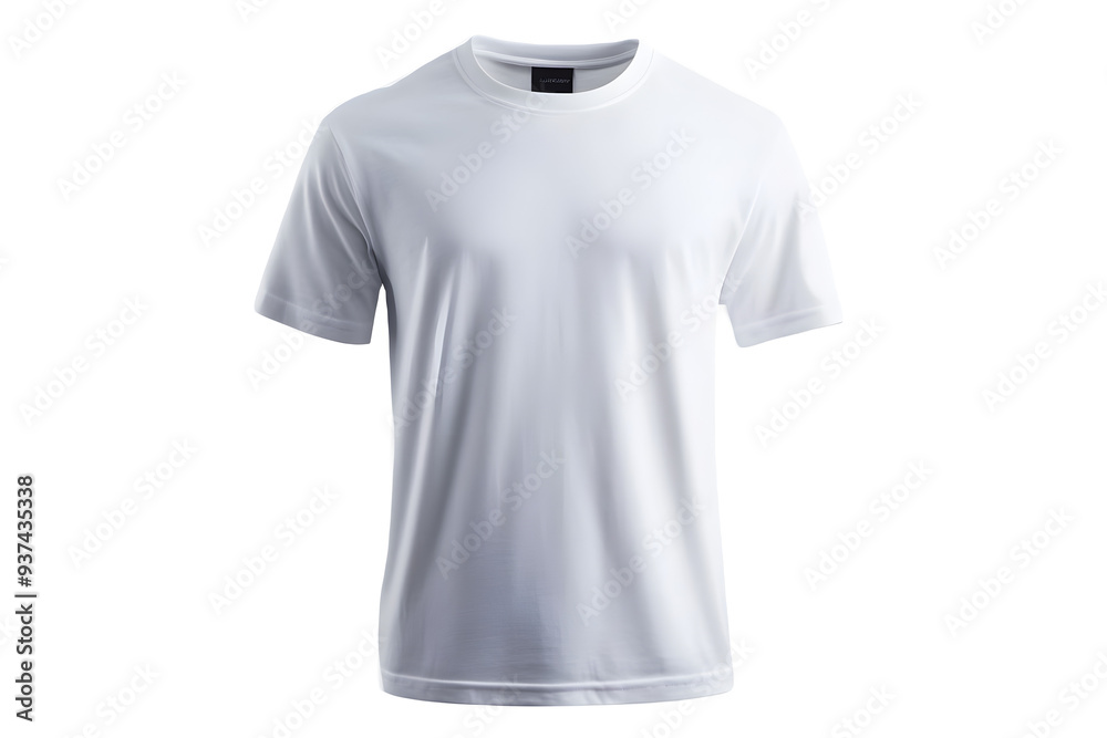 Front view of a white T shirt Front view of a white T shirt