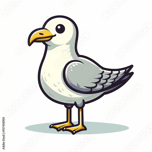 Cartoon Seagull Illustration