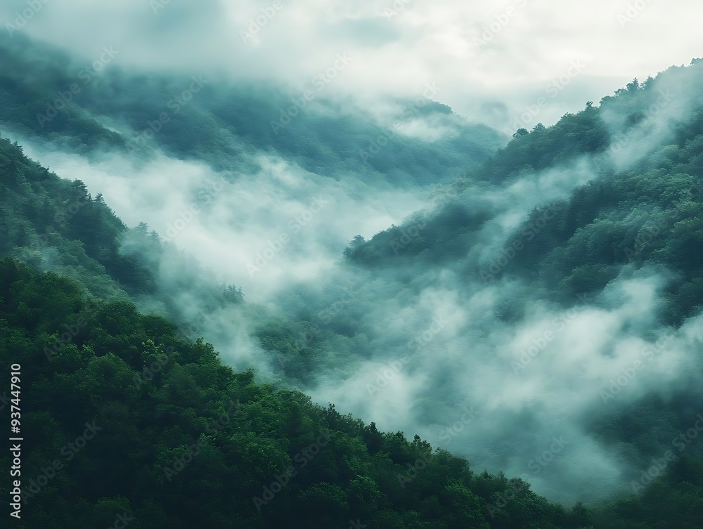 Misty Mountain Forest Landscape Photography Misty Mountain Forest Landscape Photography