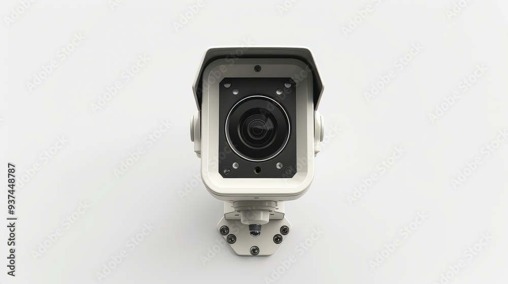 Home security camera with blank screen isolated on white background Home security camera with blank screen isolated on white background